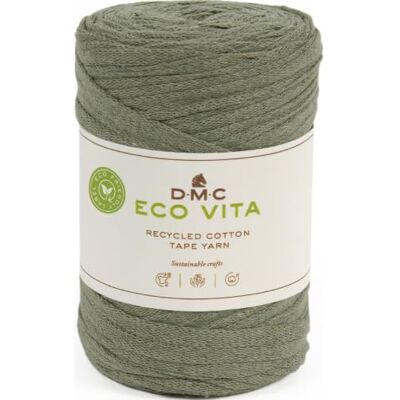 DMC - Eco Vita Tape Yarn - Khaki - Tape Yarn DMC - Eco Vita Tape Yarn - Khaki - Tape Yarn