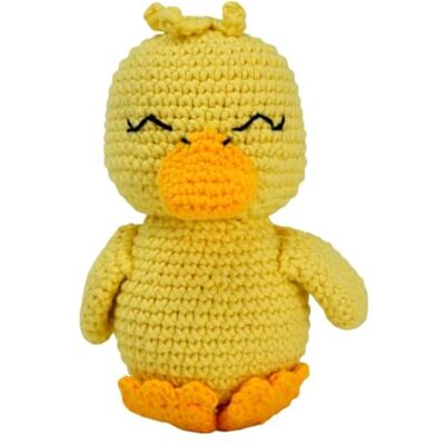 KNITTY CRITTERS Pouch Pals Crochet Kit – Danny Duckling Beginner-Friendly Crochet Craft Kit with Recycled Yarn KNITTY CRITTERS Pouch Pals Crochet Kit – Danny Duckling Beginner-Friendly Crochet Craft Kit with Recycled Yarn