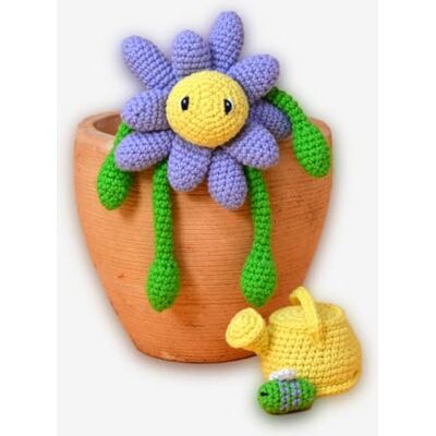KNITTY CRITTERS – Blossom Time – Purple Daisy Beginner-Friendly Crochet Craft Kit with Recycled Yarn 100% Cotton Flower Characters DIY Amigurumi Crochet Kit with Instructions KNITTY CRITTERS – Blossom Time – Purple Daisy Beginner-Friendly Crochet Craft Kit with Recycled Yarn 100% Cotton Flower Characters DIY Amigurumi Crochet Kit with Instructions