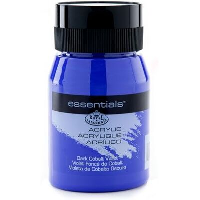 Royal & Langnickel RAA-5115 Essentials 500ml Acrylic Paint Dark Cobalt Violet Royal & Langnickel RAA-5115 Essentials 500ml Acrylic Paint Dark Cobalt Violet