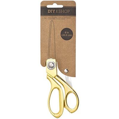 American Crafts Cutup Scissors 8-inch Gold Metal, Acrylic, Multicolour, 1.27x6.98x22.22 cm American Crafts Cutup Scissors 8-inch Gold Metal, Acrylic, Multicolour, 1.27x6.98x22.22 cm