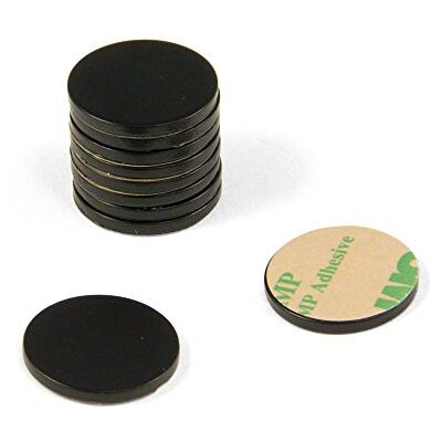 FIRST4MAGNETS Black Painted Mild Steel Disc with 3M Self Adhesive for Arts, Crafts, Model Making, DIY and Hobbies 20mm dia x 2mm thick Pack of 100 FIRST4MAGNETS Black Painted Mild Steel Disc with 3M Self Adhesive for Arts, Crafts, Model Making, DIY and Hobbies 20mm dia x 2mm thick Pack of 100