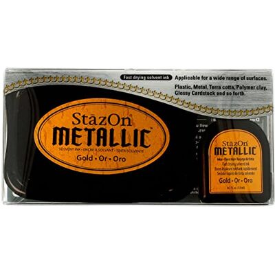 Tsukineko Stazon Ink Pad, Gold Tsukineko Stazon Ink Pad, Gold