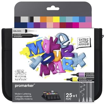 Winsor & Newton Pro Marker, Art and Illustration, Set of 24 Winsor & Newton Pro Marker, Art and Illustration, Set of 24