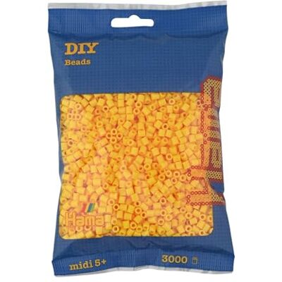 Hama Beads Bag Approx. 3000 Midi Fuse Beads Mosaic Decoration Arts & Craft for Creative Children Ages 5+ Yellow Hama Beads Bag Approx. 3000 Midi Fuse Beads Mosaic Decoration Arts & Craft for Creative Children Ages 5+ Yellow