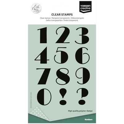 Creative Labs Clear Stamps 12 Pcs Numbers Scrapbooking, Stamping and Card Making Supplies for Crafting & Birthdays Creative Labs Clear Stamps 12 Pcs Numbers Scrapbooking, Stamping and Card Making Supplies for Crafting & Birthdays
