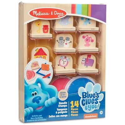 Melissa & Doug Blue's Clues & You! Wooden Handle Stamps and Activity Pad, Multicolor, 33015 Melissa & Doug Blue's Clues & You! Wooden Handle Stamps and Activity Pad, Multicolor, 33015
