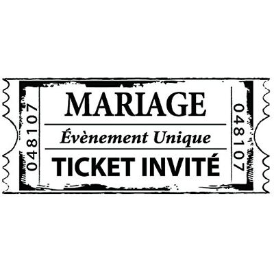 Aladine Wedding Stamp Wooden Support Realization Invitation and Wedding Announcement Scrapbooking and Creative Cartery Wedding Ticket Design Aladine Wedding Stamp Wooden Support Realization Invitation and Wedding Announcement Scrapbooking and Creative Cartery Wedding Ticket Design