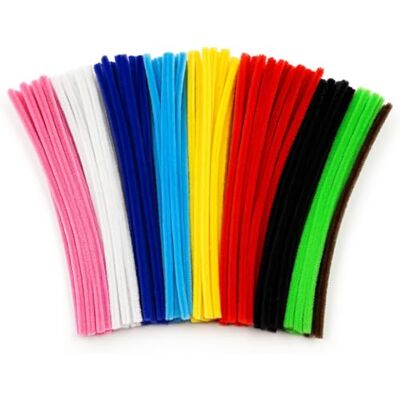 Springboard Supplies Springboard Assorted Pipe Cleaners 15cm (500 Pack), Mixed Colour Flexible Craft Stems for EYFS Kids Art, Threading & DIY Projects Springboard Supplies Springboard Assorted Pipe Cleaners 15cm (500 Pack), Mixed Colour Flexible Craft Stems for EYFS Kids Art, Threading & DIY Projects