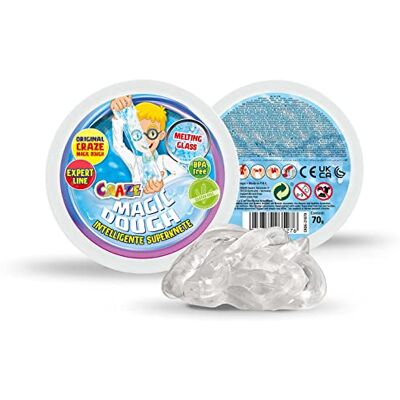 Magic Dough CRAZE, Smart Sand for Kids with Transparent Effect, 70g Jar, Never-Drying Modeling Clay, Gluten & BPA Free Magic Dough CRAZE, Smart Sand for Kids with Transparent Effect, 70g Jar, Never-Drying Modeling Clay, Gluten & BPA Free