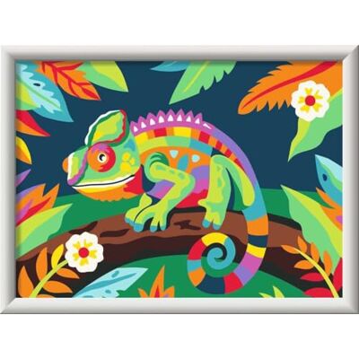 Ravensburger CreArt, Paint by Numbers Children Colourful Chameleon Ravensburger CreArt, Paint by Numbers Children Colourful Chameleon
