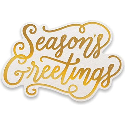 Couture Creations Cut FOIL Emboss Dies SEAS, Seasons Greetings 2.9"X1.9", One Size Couture Creations Cut FOIL Emboss Dies SEAS, Seasons Greetings 2.9"X1.9", One Size