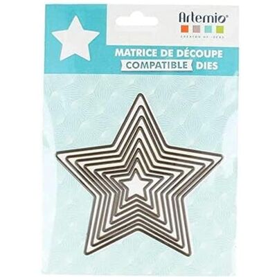 Artemio Cutting Dies 8 Large 5-Pointed Stars Artemio Cutting Dies 8 Large 5-Pointed Stars