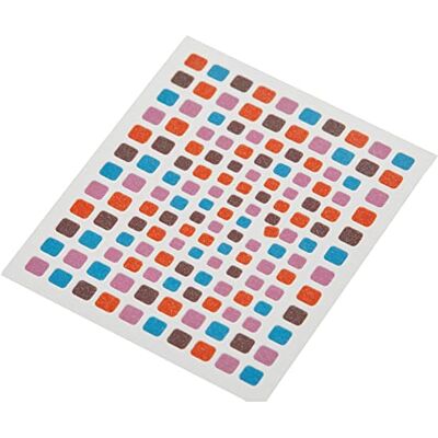 SABRINA AZZI Sabrina Art Deco Stencil Check Colours (784) Standard Unique SABRINA AZZI Sabrina Art Deco Stencil Check Colours (784) Standard Unique