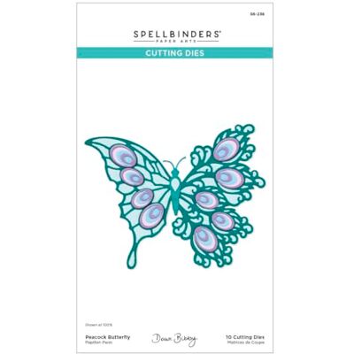 Spellbinders S6-238 Peacock Butterfly Etched Dies from the Peacock Paradise Collection by Dawn Bibby Spellbinders S6-238 Peacock Butterfly Etched Dies from the Peacock Paradise Collection by Dawn Bibby