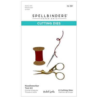 Spellbinders S2-381 Needleworker Tool Kit Etched Dies from the Nichol's Needlework Collection by Nichol Spohr Spellbinders S2-381 Needleworker Tool Kit Etched Dies from the Nichol's Needlework Collection by Nichol Spohr