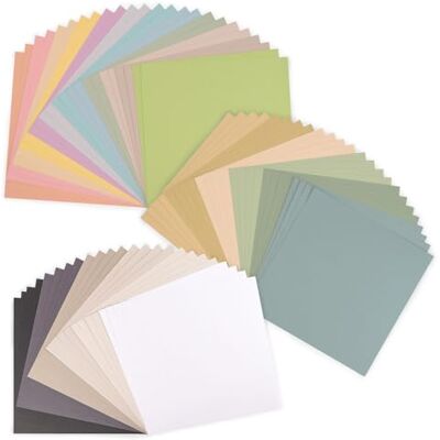 Creative Labs Florence Coloured Card Craft Card 30.5 x 30.5 cm Craft Paper Set Earth, Black and Pastel 3 Colours Scrapbook Paper for Card Crafts, Punching and Paper Crafts Craft Set with Texture Creative Labs Florence Coloured Card Craft Card 30.5 x 30.5 cm Craft Paper Set Earth, Black and Pastel 3 Colours Scrapbook Paper for Card Crafts, Punching and Paper Crafts Craft Set with Texture