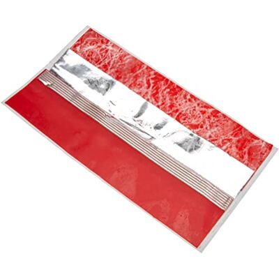 Pracht Creatives Hobby 7074-20235 Decorative Wax Sheets Mix 3 Half Wax Sheets Approx. 200 x 50 x 0.5 mm and One Wax Strip for Modelling and Decorating Candles, Red/Tone Silver, 200 x 100 x 0 Pracht Creatives Hobby 7074-20235 Decorative Wax Sheets Mix 3 Half Wax Sheets Approx. 200 x 50 x 0.5 mm and One Wax Strip for Modelling and Decorating Candles, Red/Tone Silver, 200 x 100 x 0