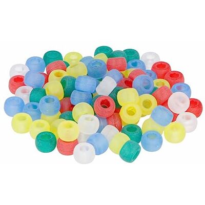 INNSPIRO Plastic Beads Eco. Currant Multicolour Matte Diam. 9 mm. Diam. 4 mm. 400u.aprox INNSPIRO Plastic Beads Eco. Currant Multicolour Matte Diam. 9 mm. Diam. 4 mm. 400u.aprox