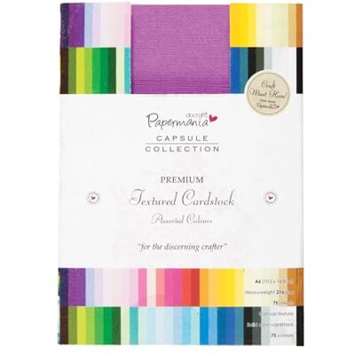 Docrafts Papermania A6 Premium Textured Cardstock - Multi Colors Docrafts Papermania A6 Premium Textured Cardstock - Multi Colors