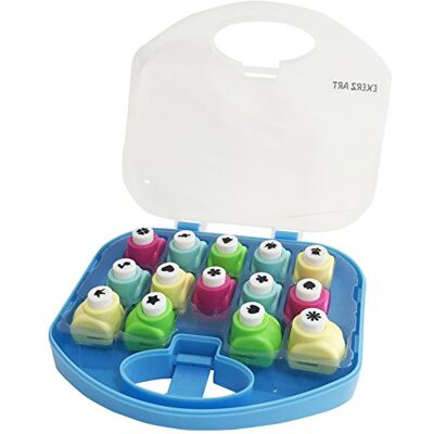 EXERZ Paper Punch 14pcs in a Box Children Art & Craft Paper Shaper, Scrapbook, Cards, Hobby, DIY, Photo Album EXERZ Paper Punch 14pcs in a Box Children Art & Craft Paper Shaper, Scrapbook, Cards, Hobby, DIY, Photo Album