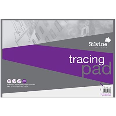 Silvine - A2 - 90gsm - 50 Sheets - Tracing Pad Silvine - A2 - 90gsm - 50 Sheets - Tracing Pad