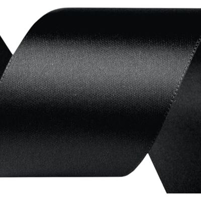 cyclingcolors Satin Polyester Ribbon 50mm x 22m Gift Wrapping Ribbon for Packaging, Decoration, Birthday, Cakes, Sewing, Crafts & Floristry Black cyclingcolors Satin Polyester Ribbon 50mm x 22m Gift Wrapping Ribbon for Packaging, Decoration, Birthday, Cakes, Sewing, Crafts & Floristry Black