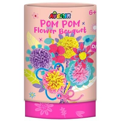 Avenir Pom Pom Bouquet Flowers Multicolor Activity for Kids Pre-Cut Felts and Felt Stickers Perfect Work of Art to Keep for Room Decoration Ages 6+ Avenir Pom Pom Bouquet Flowers Multicolor Activity for Kids Pre-Cut Felts and Felt Stickers Perfect Work of Art to Keep for Room Decoration Ages 6+