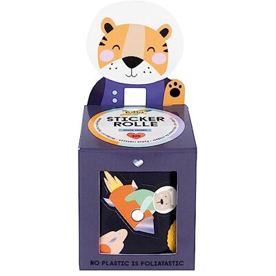 Folia 27103 Sticker Roll Space Safari Sticker Set with 320 Stickers, 4 m Long with Various Self-Adhesive Designs Folia 27103 Sticker Roll Space Safari Sticker Set with 320 Stickers, 4 m Long with Various Self-Adhesive Designs