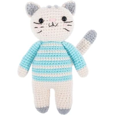Trimits Amigurumi Crochet Cat Kit (9 x 12 x 19cm) with Yarn, Crochet Hook, Stitch Markers, Needle, Eyes, Filling and Instructions Create This Fun Character. Trimits Amigurumi Crochet Cat Kit (9 x 12 x 19cm) with Yarn, Crochet Hook, Stitch Markers, Needle, Eyes, Filling and Instructions Create This Fun Character.