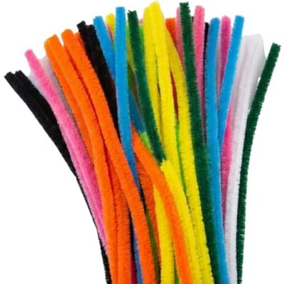 Springboard Supplies Springboard Extra Long Jumbo Pipe Cleaners 15mm x 50cm (50 Pack), Giant Thick Chenille Stems for Big EYFS Art & Kids Model Making Springboard Supplies Springboard Extra Long Jumbo Pipe Cleaners 15mm x 50cm (50 Pack), Giant Thick Chenille Stems for Big EYFS Art & Kids Model Making