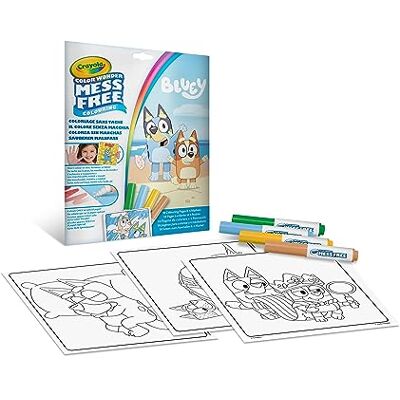CRAYOLA Color Wonder Coloring Set with 18 Coloring Pages and 4 Blue Markers, Creative Activity for Kids Ages 3, 4 and 5 Years CRAYOLA Color Wonder Coloring Set with 18 Coloring Pages and 4 Blue Markers, Creative Activity for Kids Ages 3, 4 and 5 Years