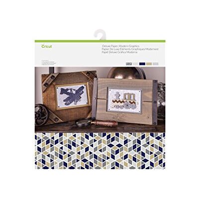 Cricut Deluxe Paper, Modern Graphics, "12" x 12 Cricut Deluxe Paper, Modern Graphics, "12" x 12