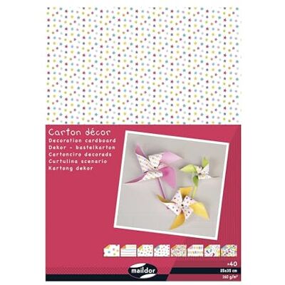 Clairefontaine 354597C Pack of 40 sheets of cardboard 25x35 cm 160 g, assorted colours Scribble Arts and Crafts Creative Fun Children's Activity Clairefontaine 354597C Pack of 40 sheets of cardboard 25x35 cm 160 g, assorted colours Scribble Arts and Crafts Creative Fun Children's Activity