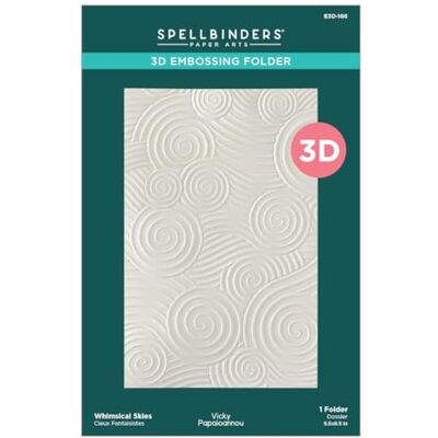 Spellbinders Whimsical Skies 3D Embossing Folder by Vicky Papaioannou Spellbinders Whimsical Skies 3D Embossing Folder by Vicky Papaioannou