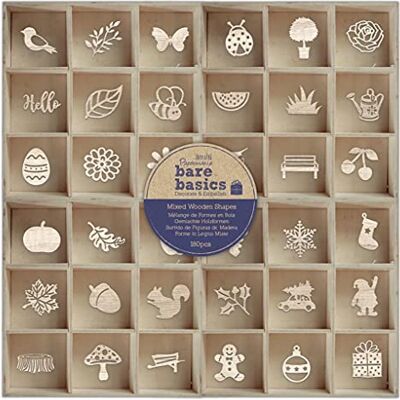 Bare Basics Wooden Shapes, One Size Bare Basics Wooden Shapes, One Size