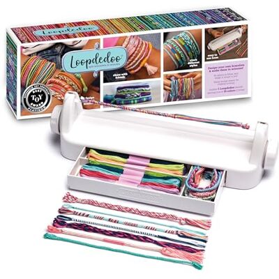 PlayMonster Loopdedoo Friendship Bracelet Maker Design Unique Bracelets & Share With Your Friends Includes 18 Colours Of Threads For Ages 8+ PlayMonster Loopdedoo Friendship Bracelet Maker Design Unique Bracelets & Share With Your Friends Includes 18 Colours Of Threads For Ages 8+