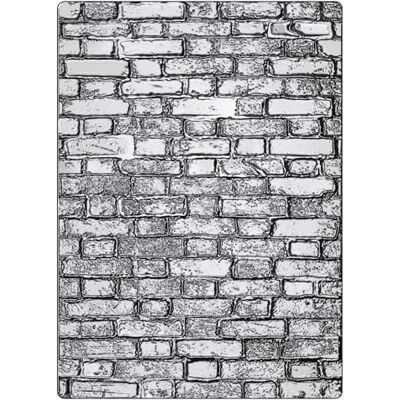Sizzix 3-D Texture Fades Embossing Folder Brickwork Large/A5 by Tim Holtz Sizzix 3-D Texture Fades Embossing Folder Brickwork Large/A5 by Tim Holtz