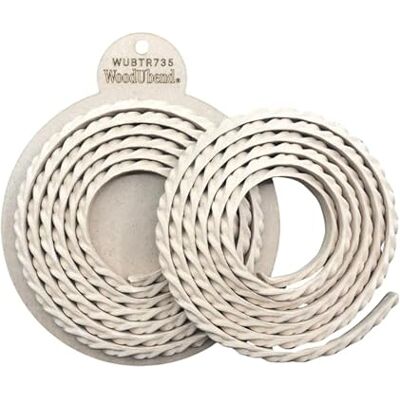 WoodUbend Pack of Two Cable & Bead Trims TR735 Heat Bendable & Flexible Wood Trims DIY Craft, Furniture & Home Decor Easy to Apply & Paint Versatile, Reusable & Durable WoodUbend Pack of Two Cable & Bead Trims TR735 Heat Bendable & Flexible Wood Trims DIY Craft, Furniture & Home Decor Easy to Apply & Paint Versatile, Reusable & Durable