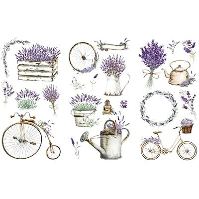 Thymeless Designs Rub on Transfers for Crafts and Furniture 3 Design Sheets 6”x 12” Home Decor Transfers Furniture and Craft Decals by (Vintage Lavender) Thymeless Designs Rub on Transfers for Crafts and Furniture 3 Design Sheets 6”x 12” Home Decor Transfers Furniture and Craft Decals by (Vintage Lavender)