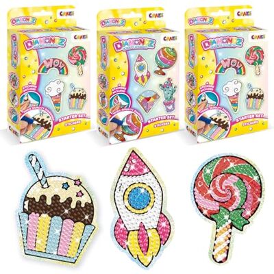 DIAMONDZ CRYSTAL PAINTING Pack of 3 Diamond Painting Sticker Stencils Set – 12 Reusable Stencils for Kids & Adults – DIY Crystal Art Kits with Diamond Painting Tools and Supplies DIAMONDZ CRYSTAL PAINTING Pack of 3 Diamond Painting Sticker Stencils Set – 12 Reusable Stencils for Kids & Adults – DIY Crystal Art Kits with Diamond Painting Tools and Supplies