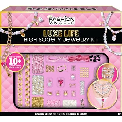 Fashion Angels Basic Fun Luxe Life – High Society Jewellery Kit for Girls – Includes 10+ Luxury Charms, Gold Chains, Gemstone Beads & Tools – Make Elegant DIY Jewellery – Ages 8+ Fashion Angels Basic Fun Luxe Life – High Society Jewellery Kit for Girls – Includes 10+ Luxury Charms, Gold Chains, Gemstone Beads & Tools – Make Elegant DIY Jewellery – Ages 8+
