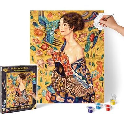 Schipper 609130915 Painting by Numbers Lady with Fan Painting Pictures for Adults, Includes Brush and Acrylic Paints, 40 x 50 cm Schipper 609130915 Painting by Numbers Lady with Fan Painting Pictures for Adults, Includes Brush and Acrylic Paints, 40 x 50 cm