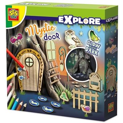 Creative Labs Magic Gate – Create a Mystical Miniature Garden World – FSC Wooden Pieces, Glow‑in‑The‑Dark Stickers & Pencils – Outdoor Creative Set for Kids Creative Labs Magic Gate – Create a Mystical Miniature Garden World – FSC Wooden Pieces, Glow‑in‑The‑Dark Stickers & Pencils – Outdoor Creative Set for Kids