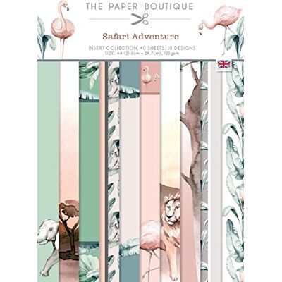 Paper Boutique Safari Adventure-Insert Collection, Multicoloured, A4 Paper Boutique Safari Adventure-Insert Collection, Multicoloured, A4
