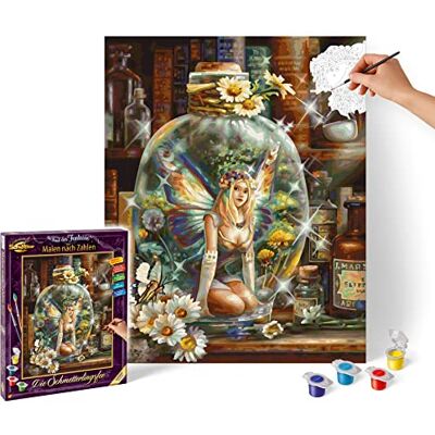Schipper 609130843 Painting by Numbers The Butterfly Fairy Painting Pictures for Adults Including Brush and Acrylic Paints 40 x 50 cm Schipper 609130843 Painting by Numbers The Butterfly Fairy Painting Pictures for Adults Including Brush and Acrylic Paints 40 x 50 cm