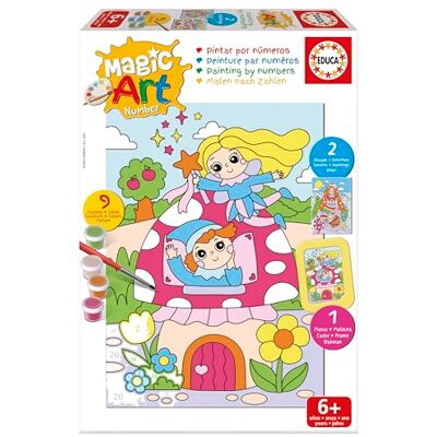 Educa Fantasy Paint-by-Numbers Magic Art Number Children’s Crafts Recommended for Boys and Girls Aged 6, 7 and 8 and Over (20295) Educa Fantasy Paint-by-Numbers Magic Art Number Children’s Crafts Recommended for Boys and Girls Aged 6, 7 and 8 and Over (20295)