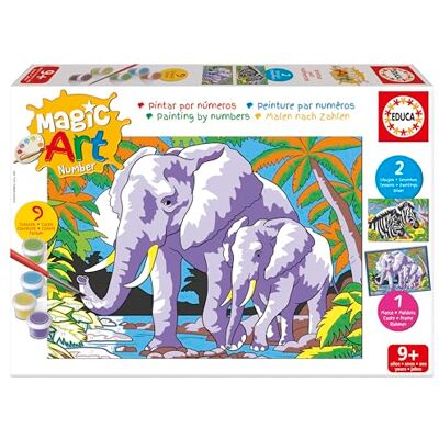 Educa Paint by Numbers: Wild Animals Magic Art Number Children’s Crafts Recommended for Boys and Girls Aged 9, 10 and 11 and Over (20301) Educa Paint by Numbers: Wild Animals Magic Art Number Children’s Crafts Recommended for Boys and Girls Aged 9, 10 and 11 and Over (20301)