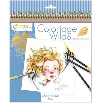 Avenue Mandarine GY124C A Wild Colouring book 28 pages 20x20 cm Colouring for Adults WILD 6 THEME Ideal for felt-tips and colouring pencils Avenue Mandarine GY124C A Wild Colouring book 28 pages 20x20 cm Colouring for Adults WILD 6 THEME Ideal for felt-tips and colouring pencils
