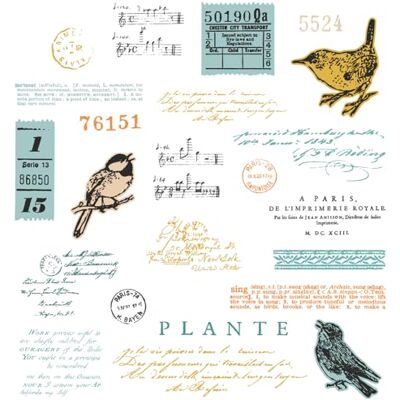 Sizzix A5 Clear Stamps w/Framelits Die Bird Song by 49 and Market Sizzix A5 Clear Stamps w/Framelits Die Bird Song by 49 and Market